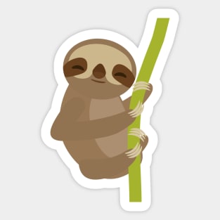 sleeping sloth, sleep all day, sleep all night Sticker